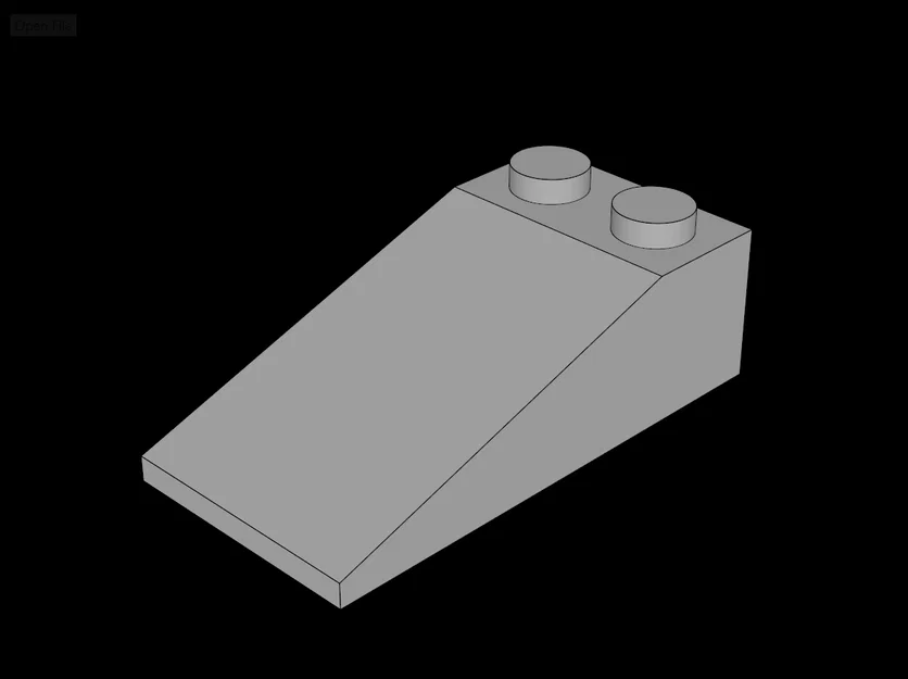 Mảnh ghép mái dốc 4x2 tương thích Lego in 3D siêu chuẩn - Image 1