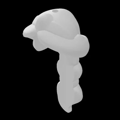 Mẫu tóc búp bê kiểu tiểu thư tương thích Lego in 3D