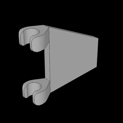 Mô hình lá cờ 2x2 Trapezoid tương thích Lego tự in 3D
