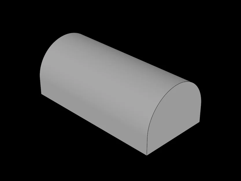Gạch lắp ráp 1x2 bo tròn tương thích Lego (Mô hình 3D) - Image 1