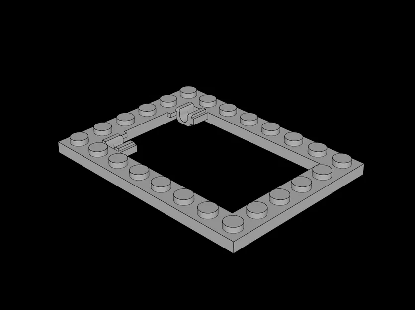 Khung Cửa Sập 6x8 Tương Thích Với Lego - Mẫu In 3D Chi Tiết Cao - Image 1
