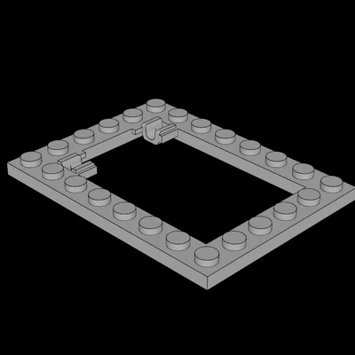 Khung Cửa Sập 6x8 Tương Thích Với Lego - Mẫu In 3D Chi Tiết Cao