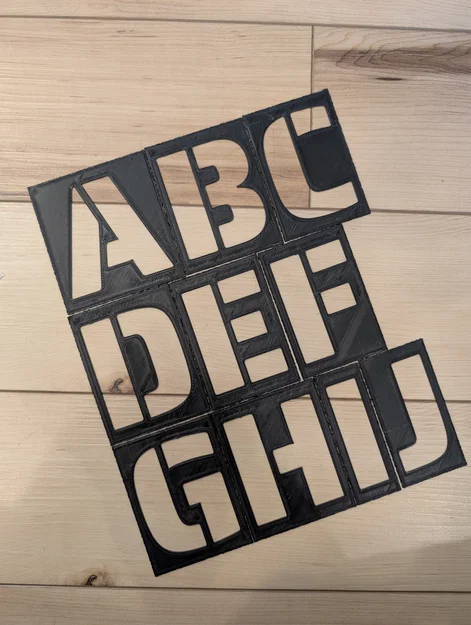 Bộ stencil chữ cái, số và ký hiệu để làm biển hiệu - Image 1