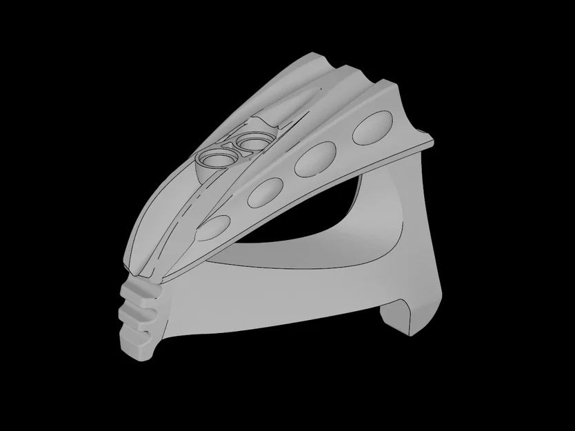 Mô hình đầu rồng Fenrakk tương thích Lego (Bionicle 54273.dat) - Image 1