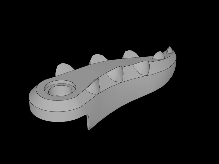 Mô hình đuôi cá sấu tương thích với Lego tự in 3D - Image 1