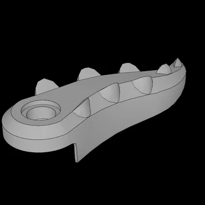 Mô hình đuôi cá sấu tương thích với Lego tự in 3D