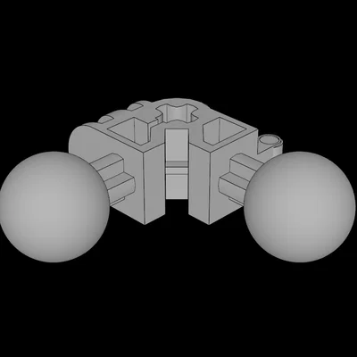 Khớp nối Technic Bionicle 3x3 (Tương thích Lego) - File In 3D