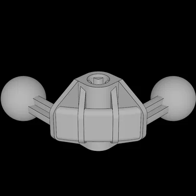 Khớp Nối 4x4 Hai Đầu Bi Tương Thích Lego Technic Bionicle (3D Print)