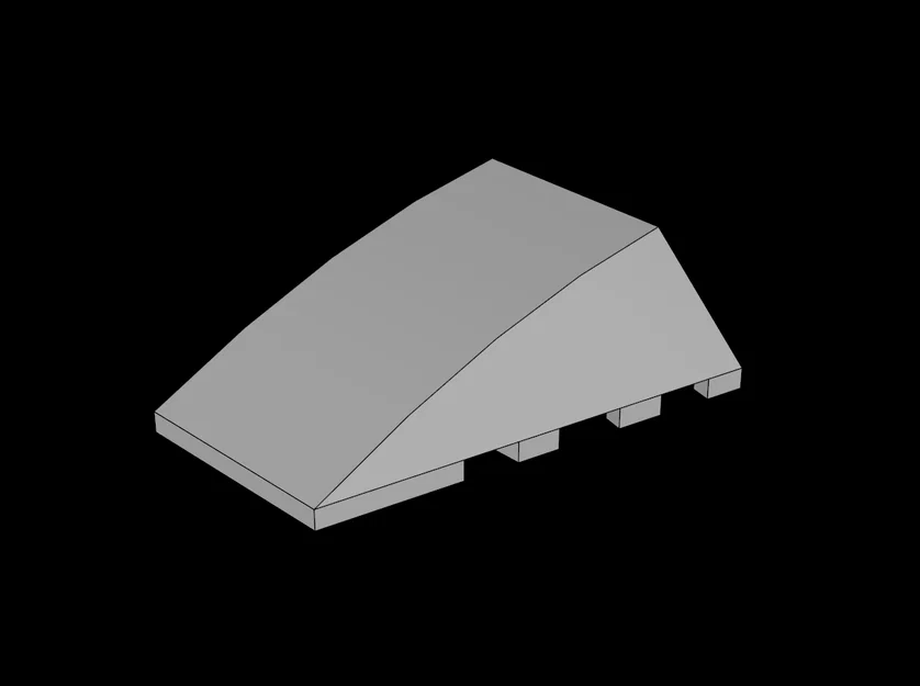 Mảnh ghép Wedge 4x4 cong 3D tương thích hệ thống Lego - Image 1