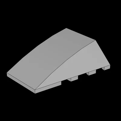 Mảnh ghép Wedge 4x4 cong 3D tương thích hệ thống Lego