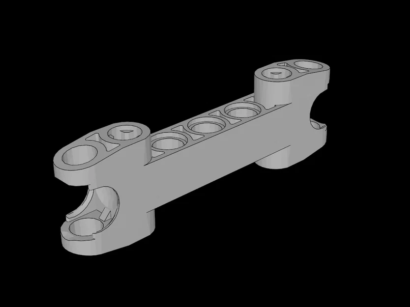 Khớp nối Technic 2x7 tương thích Lego (50898) in 3D siêu chuẩn - Image 1