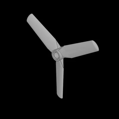 Mô hình cánh quạt 3 cánh tương thích Lego Technic 3D