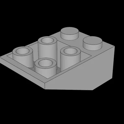 Mẫu Gạch Dốc 33 Độ 3x2 Tương Thích Với Lego - Tự In 3D Tại Nhà