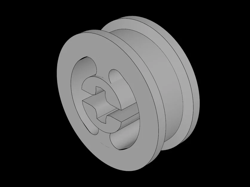 Mâm bánh xe 3D tương thích LEGO 8 x 17.5 (Lỗ trục tiêu chuẩn) - Image 1