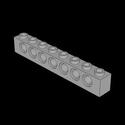 Gạch Lego Technic 1x8 (3702.dat) tự in 3D chất lượng cao
