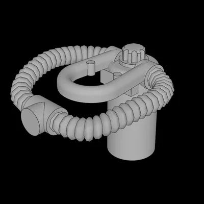 Mô hình bình dưỡng khí thợ lặn in 3D tương thích với Lego