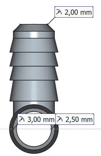 Khớp nối ống chữ T (T-Piece) dùng cho máy in 3D - Thiết kế tối ưu - Image 2