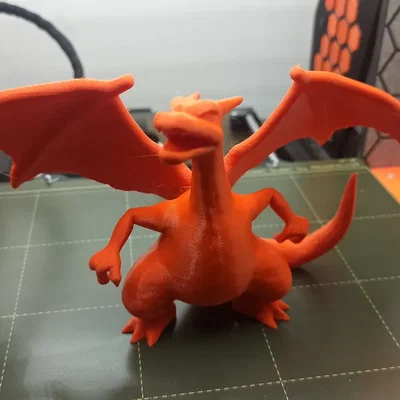 Mô hình Charizard Low Poly - Mẫu in 3D Pokémon ấn tượng cho fan