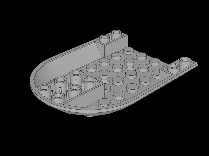 Đế máy bay tương thích Lego 6x8x1 (11295.dat) - In 3D sáng tạo - Image 1