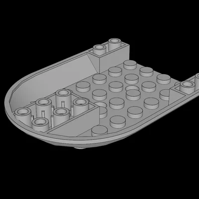 Đế máy bay tương thích Lego 6x8x1 (11295.dat) - In 3D sáng tạo