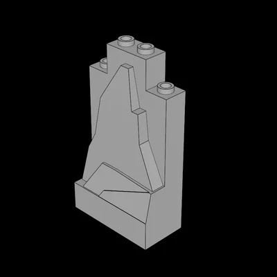 Mô hình tấm panel đá giả lập tương thích Lego (2x4x6)