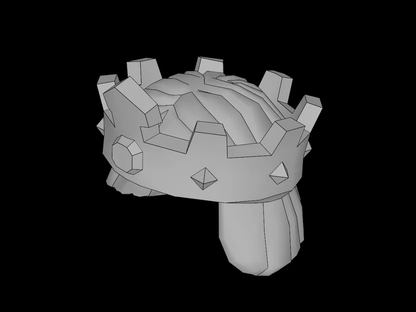 Mẫu tóc kèm vương miện cho Minifig tương thích LEGO in 3D - Image 1