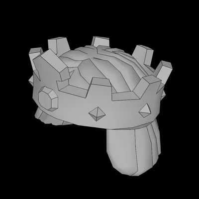 Mẫu tóc kèm vương miện cho Minifig tương thích LEGO in 3D