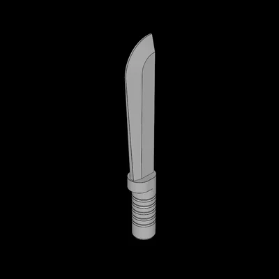 Mô hình mã tấu 3D (Machete) tương thích với Lego minifig