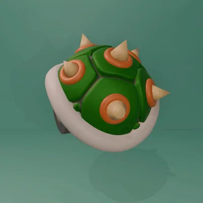 Mô hình hạt trang trí Mario Koopa Shell (Mai rùa Koopa) - In 3D