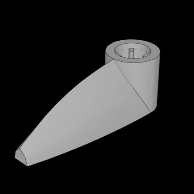 Răng bánh răng Lego Technic 1x3 với lỗ trục - File in 3D chất lượng