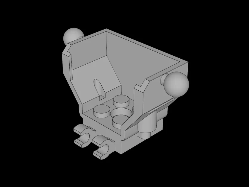 Mô hình Cockpit buồng lái tương thích LEGO 4x2x3 in 3D - Image 1