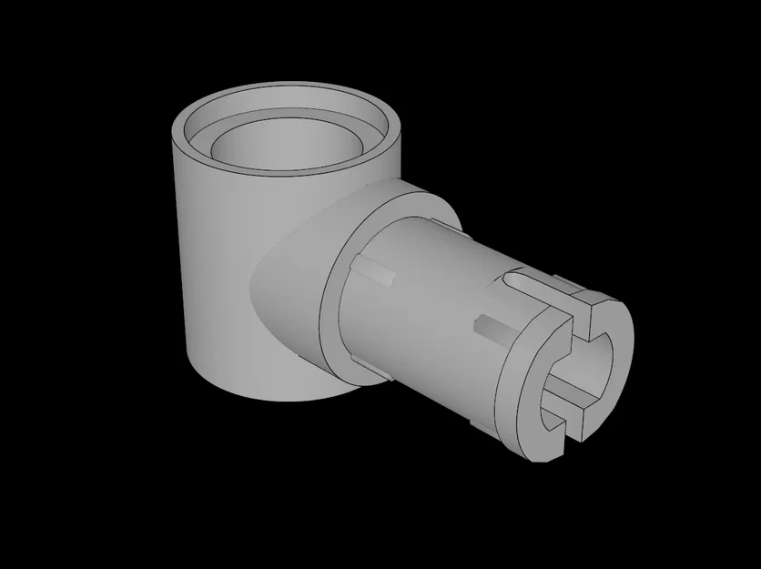 Chốt Lego Technic Pin có ma sát và lỗ vuông góc (15100.dat) - Image 1