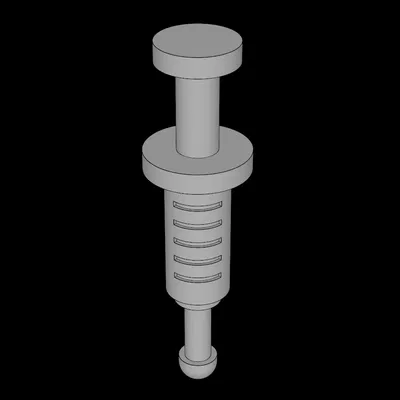 Mô hình ống tiêm (Syringe) in 3D tương thích với Lego cực chi tiết