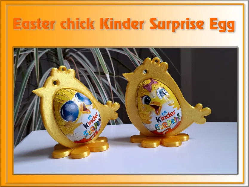 Mô hình chú gà con đựng trứng Kinder Surprise - Image 1