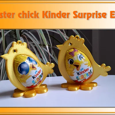 Mô hình chú gà con đựng trứng Kinder Surprise