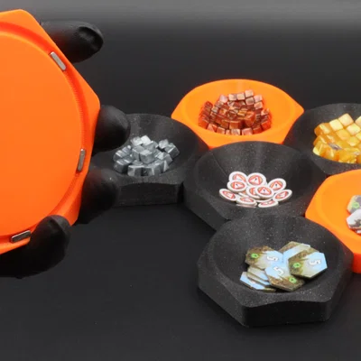 CRATER - Khay Đựng Phụ Kiện Game Bàn Cờ Dạng Module Gắn Nam Châm Có Thể Chồng Tầng