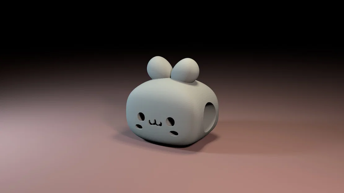 Mẫu in 3D hạt xỏ vòng hình chú thỏ Bunny Bead đáng yêu - Image 1