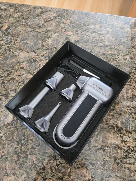 Khay lưu trữ Wolfbox MF100 Air Duster chuẩn Gridfinity tiện lợi - Image 1