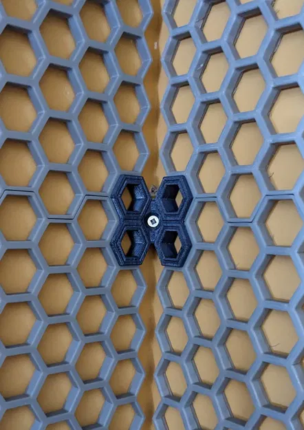 Khớp nối góc Parametric cho Honeycomb Storage Wall kèm lỗ bắt vít (Fusion 360) - Image 2