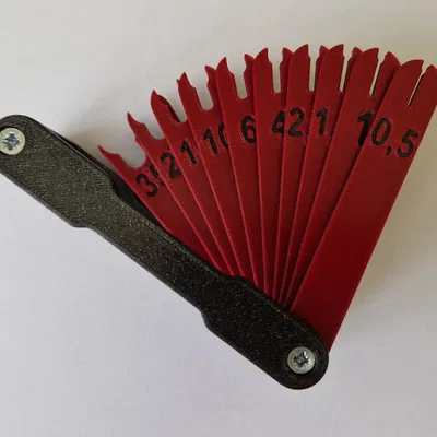 Bộ thước đo tiết diện dây điện 3D (Wire Gauge) - Tiện lợi, chính xác