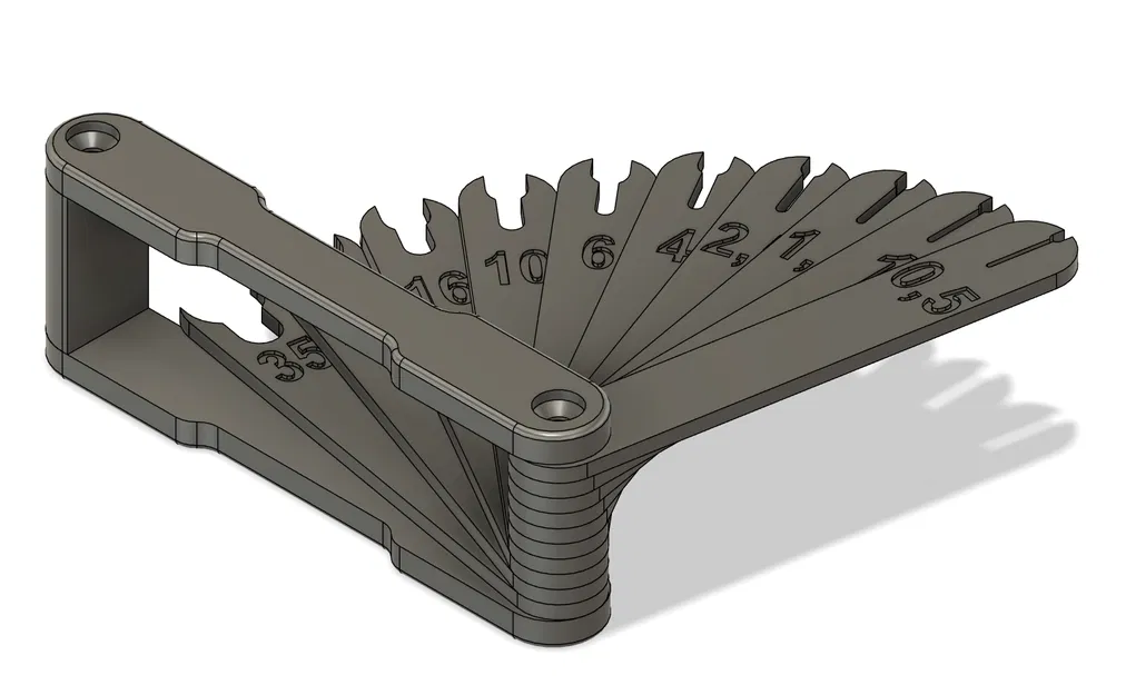 Bộ thước đo tiết diện dây điện 3D (Wire Gauge) - Tiện lợi, chính xác - Image 3