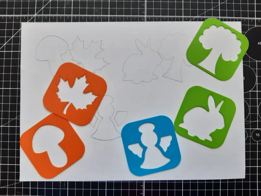 Bộ Khuôn Vẽ Hình Chủ Đề Mùa Xuân Cho Bé - Image 2