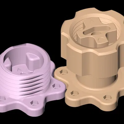 Ngàm tháo lắp nhanh Quick Release Mount cho vô lăng DD 70mm