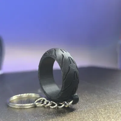 Móc khóa lốp xe mô tô 3D - Phụ kiện độc đáo cho biker