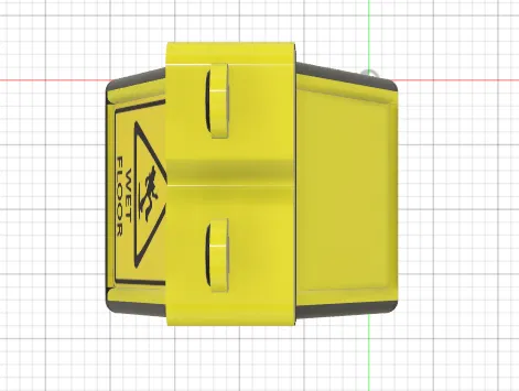 Mô hình biển báo sàn ướt phong cách FNAF độc đáo cho fan - Image 3