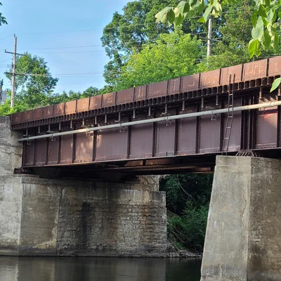 Mô hình cầu đường sắt dầm sàn đá dằn (Ballast Deck Girder Bridges)