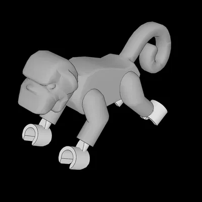 Mô hình chú khỉ tinh nghịch tương thích hệ thống Lego