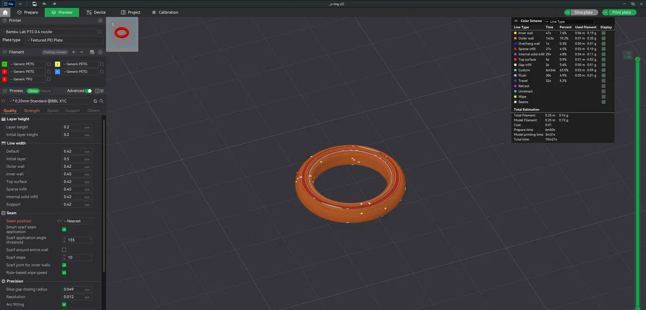 Bộ phóng tên lửa nước - O-ring in 3D (TPU) - Image 4