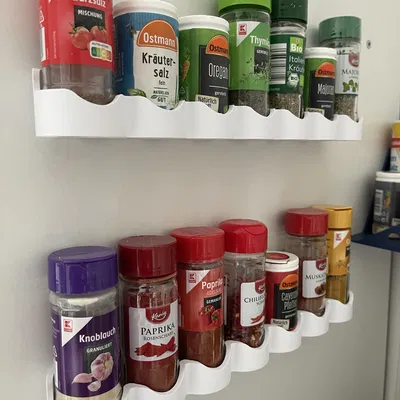 Kệ treo gia vị gắn tường 43mm tiện lợi - Phụ kiện in 3D