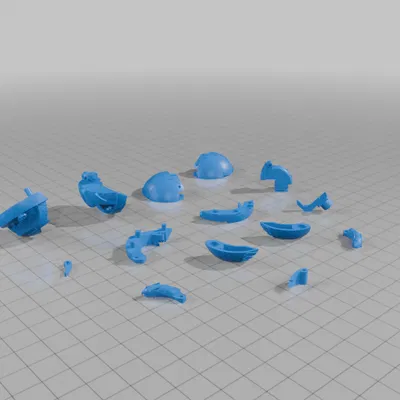 Mô hình Anime Alpha Hydranoid với hướng in tối ưu cho máy in 3D sợi nhựa